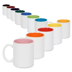 11 oz. Ceramic Mugs - Two-Tone Style