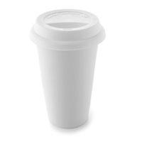 10oz  Eco-Tumbler with White Silicone Lid