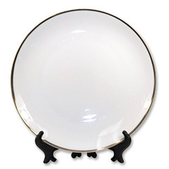 8.25" Coup Plate w/ Gold Trim36/case
